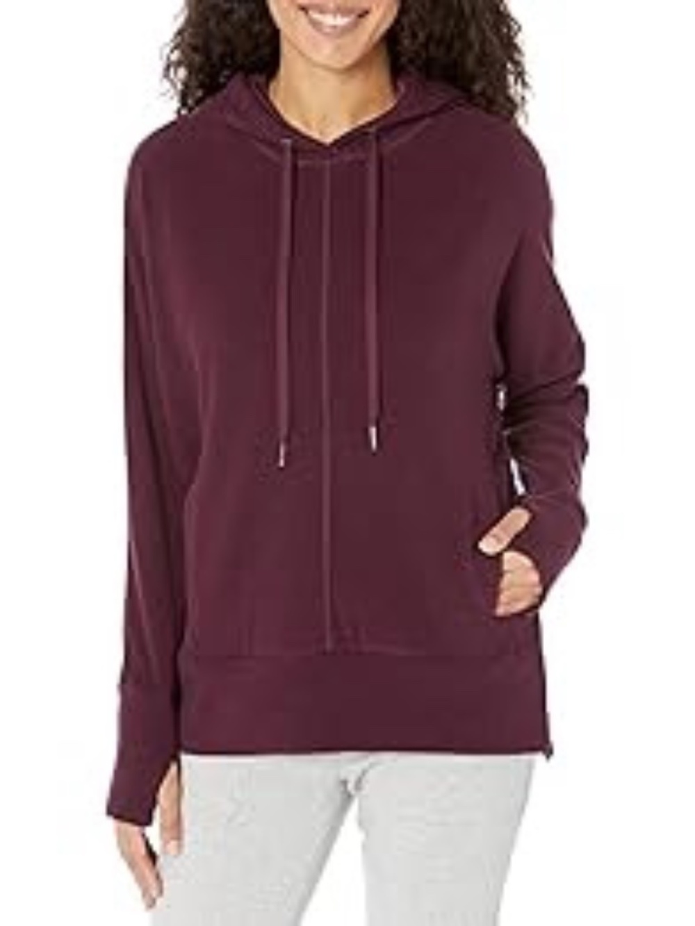 Sweaty‎ Betty Liberate Luxe Fleece Hoodie Plum, Women's 6, UK Small